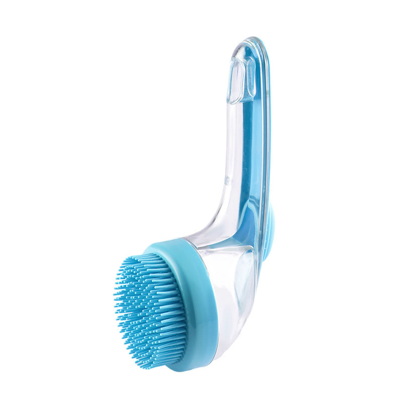 ✨2026 New 2-in-1 Pet Bath & Grooming Brush | Built-in Soap Dispenser | 8in×3in×4in | Gentle Massage Deshedding Tool for Dogs & Cats, Boost Blood Circulation & Enhance Hair Care