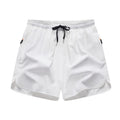 Men's Summer Lightweight Breathable Quick-Dry Beach Shorts with Drawstring & Zipper Pockets, Casual Daily Wear, Ideal Gift for Him, Quick-Dry Tropical Style Swim Trunks