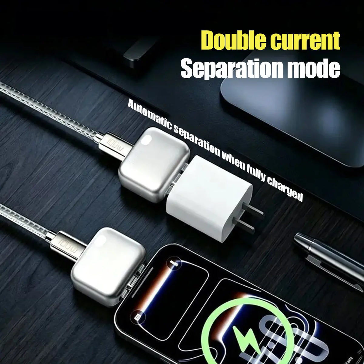 🔥140W Smart Auto Eject Charging Protector 💥Physical Disconnect Battery Saver ⚡Auto Stop Charging Adapter for Smartphones, Laptops, Tablets ✅Anti Overcharge Safety Accessory 💰Safe Overnight Charging Tech Gadget