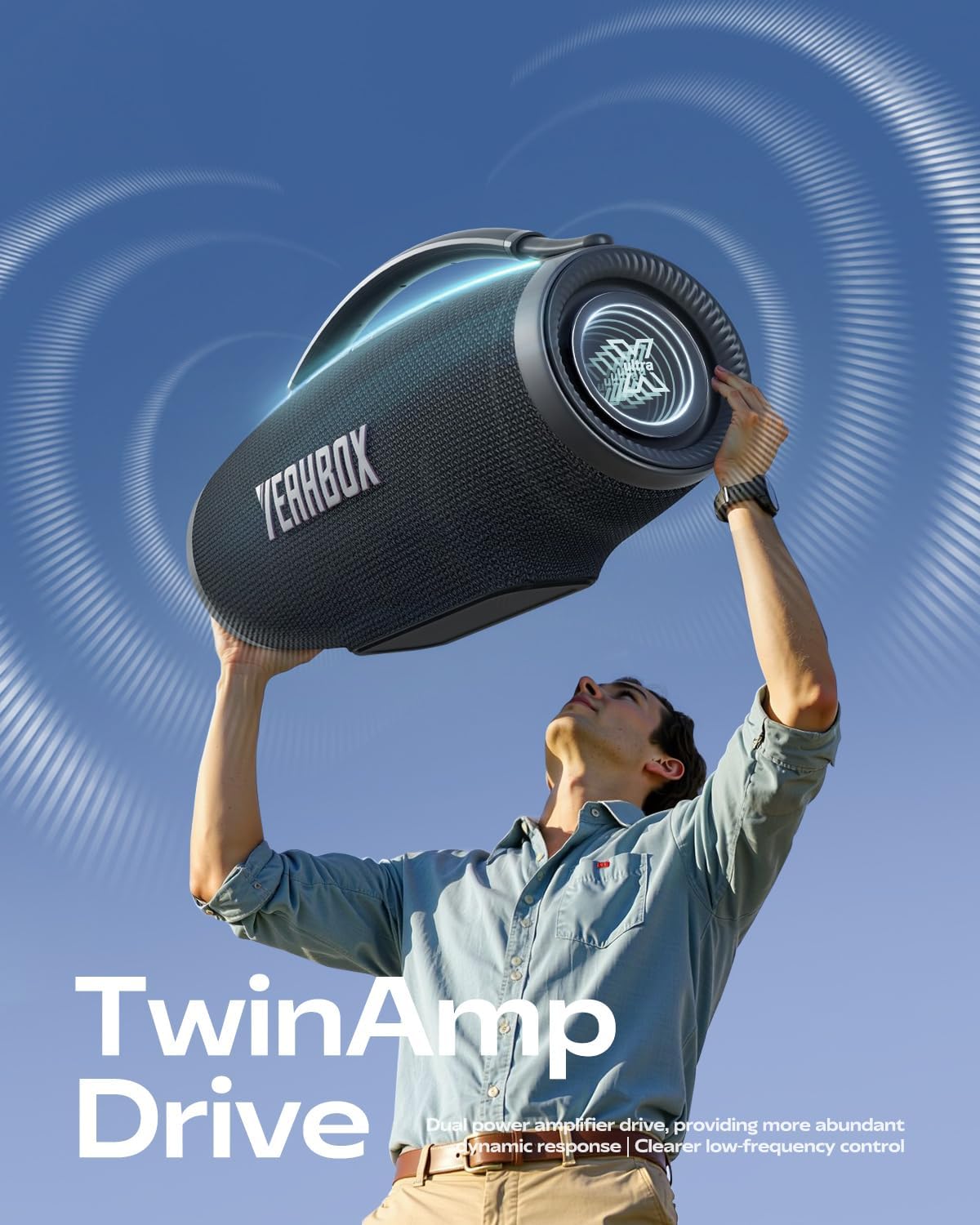 500W Party Speaker with 2 Mics