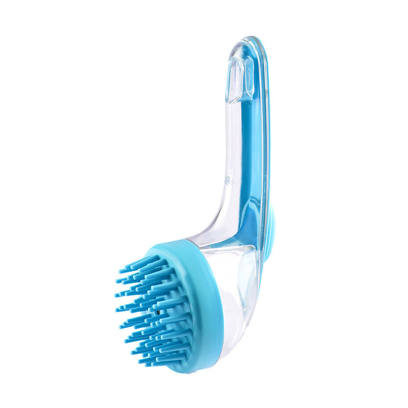 ✨2026 New 2-in-1 Pet Bath & Grooming Brush | Built-in Soap Dispenser | 8in×3in×4in | Gentle Massage Deshedding Tool for Dogs & Cats, Boost Blood Circulation & Enhance Hair Care