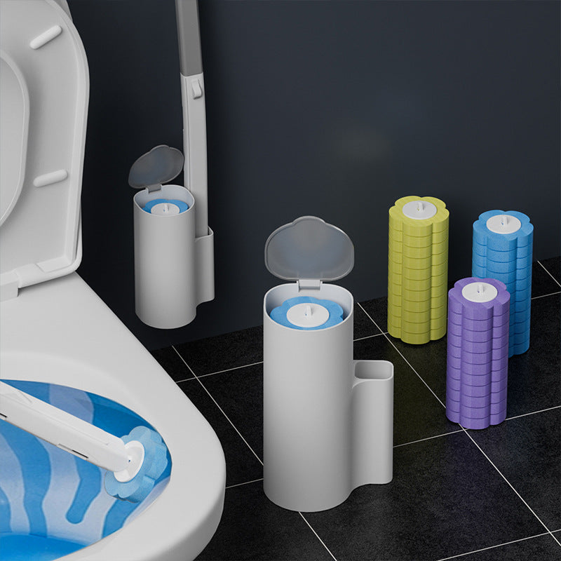 🚽 Disposable Toilet Brush Set ✨ Wall Mount Sanitary Cleaner With Preloaded Refill Heads | Limited Time Big Discount