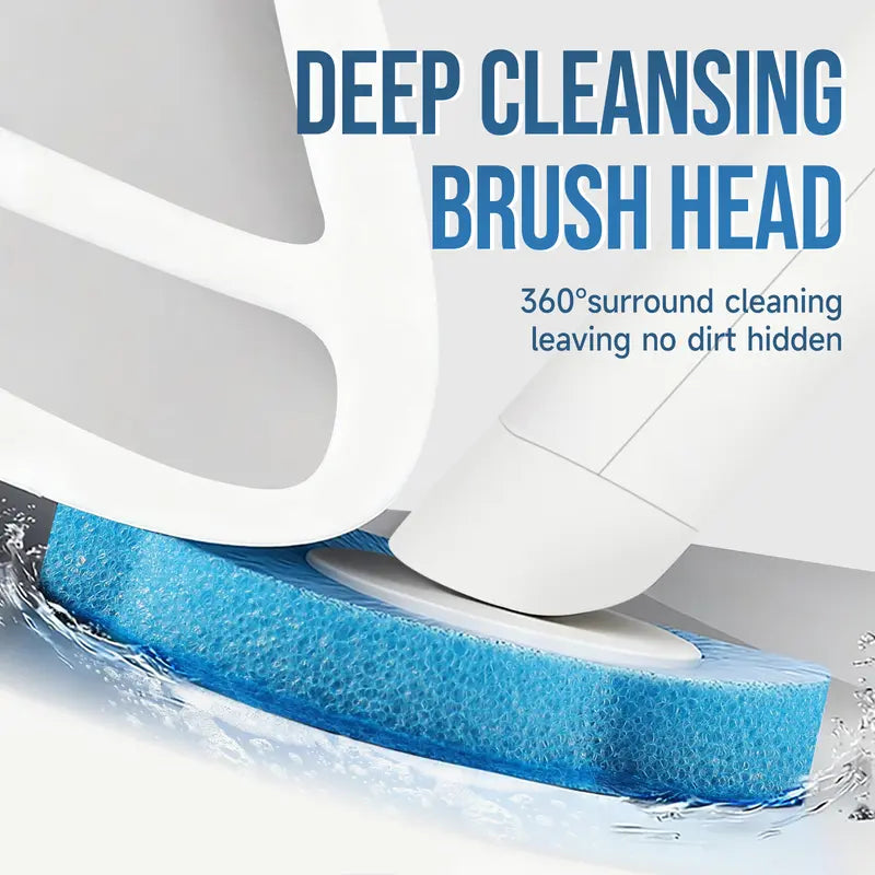 🚽 Disposable Toilet Brush Set ✨ Wall Mount Sanitary Cleaner With Preloaded Refill Heads | Limited Time Big Discount